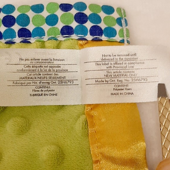 Early Years Hedgehog Lovey Security Blanket Plush Dots Clip Satin Trim Back Toy - Picture 11 of 16